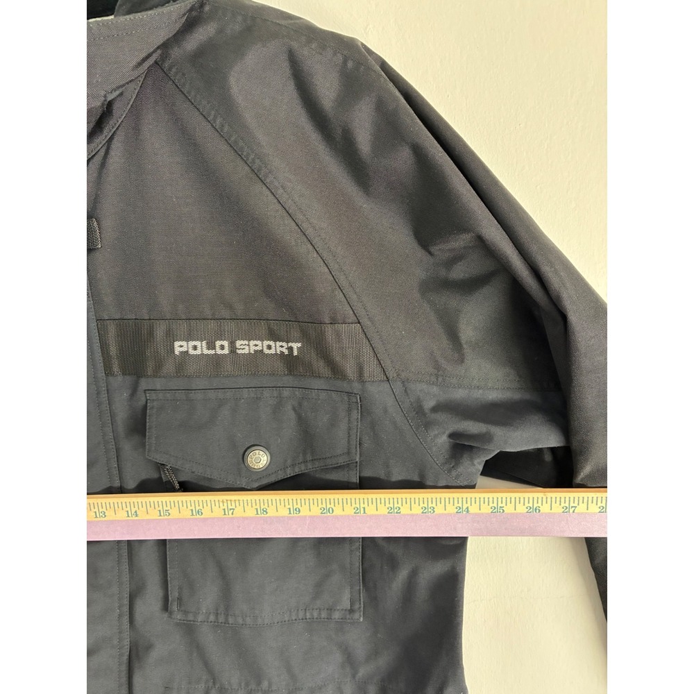 Polo Sport Ralph Lauren Sportsman Jacket Black Vintage Mens Large Coat - Picture 3 of 15
